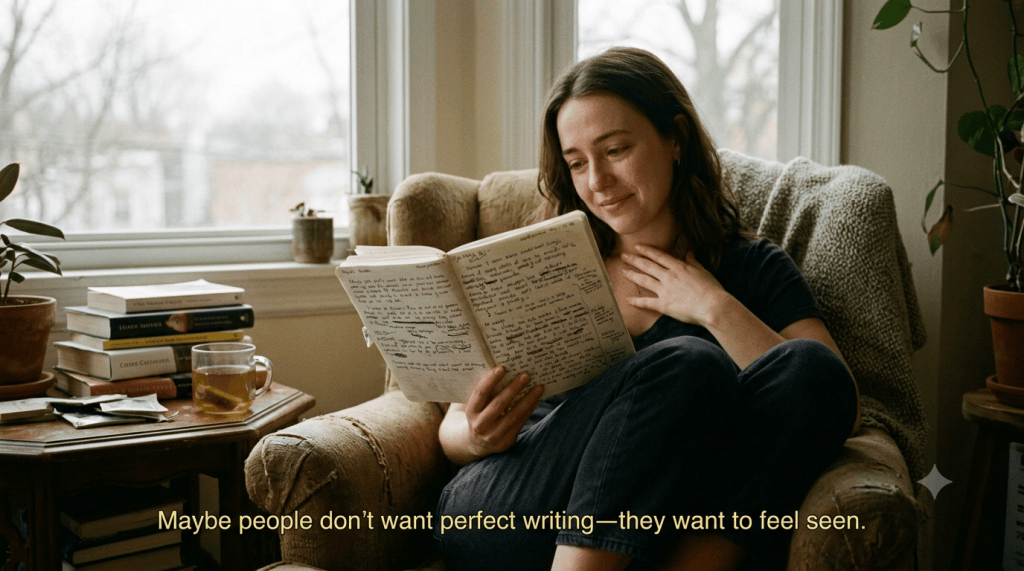 Maybe People Don’t Want Perfect Writing—They Want to Feel&nbsp;Seen🌷